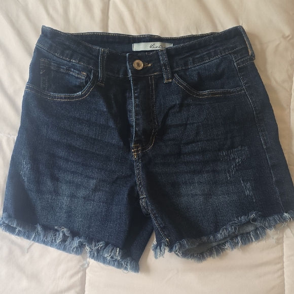 KanCan Denim Frayed Hem Women Shorts SIZE 26 - Picture 1 of 2